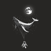 Zero Gravity Sea   Whale Holding Astronaut Space Moon Stars T Shirt Ladies Fitted T-shirt | Artistshot