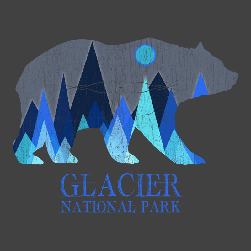 Retro Glacier Grizzly Bear Glacier National Park Vintage T-shirt | Artistshot