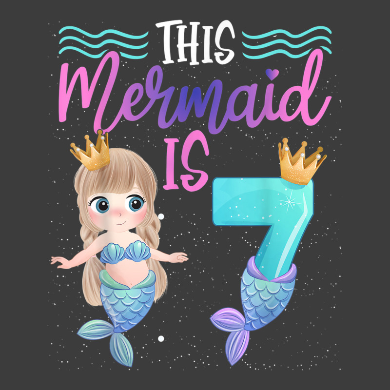 This Mermaid Is 7 Year Old 8th Birthday Girl Daughter Men's Polo Shirt | Artistshot