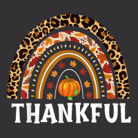 Thanksgiving Thankful Leopard Rainbow Autumn Fall Pumpkin Vintage Hoodie | Artistshot