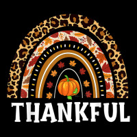 Thanksgiving Thankful Leopard Rainbow Autumn Fall Pumpkin Fleece Short | Artistshot