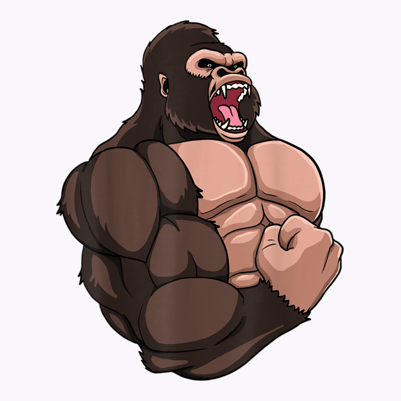 Gym Gorilla Muscular Trainer Bulking Building Ape Work Out T Shirt Tank Top by cm-arts | Artistshot