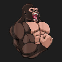 Gym Gorilla Muscular Trainer Bulking Building Ape Work Out T Shirt Classic T-shirt | Artistshot