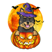 Australian Kelpie Witch Pumpkin Halloween Dog Lover Funny T Shirt Crewneck Sweatshirt | Artistshot