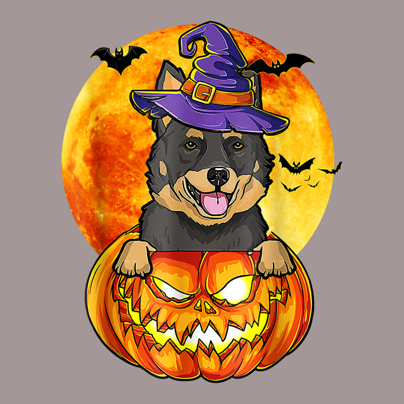 Australian Kelpie Witch Pumpkin Halloween Dog Lover Funny T Shirt Vintage Short by cm-arts | Artistshot