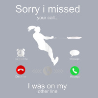 Funny Sorry I Missed Your Call Was On Other Line Water Ski Tank Top Tank Dress | Artistshot