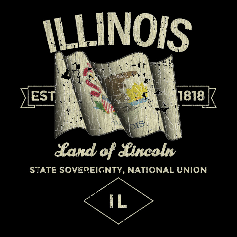 Illinois 1818, Illinois Cropped Hoodie by apolitery | Artistshot