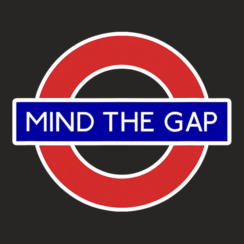 London Souvenir Mind The Gap Underground Tube Ladies Fitted T-Shirt by cm-arts | Artistshot