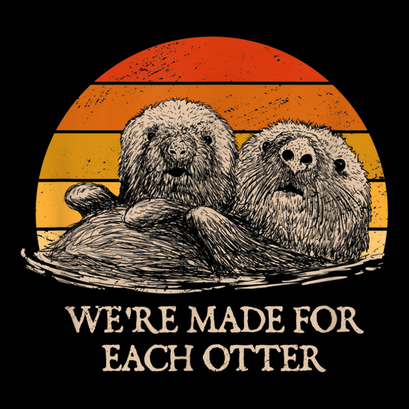 We're Made For Each Otter Dad Jokes Otter Lover Punchline Men's Long Sleeve Pajama Set | Artistshot