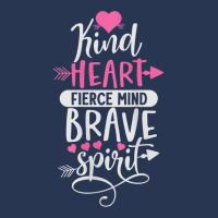 Womens Kind Heart Fierce Mind Brave Spirit   Inspirational Tank Top Ladies Denim Jacket | Artistshot