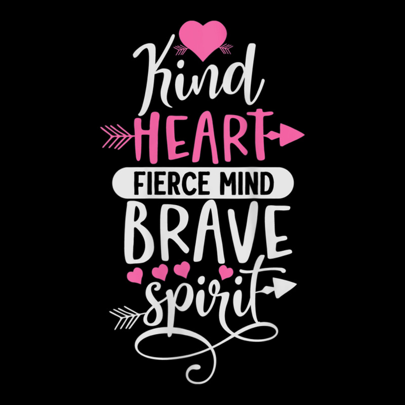 Womens Kind Heart Fierce Mind Brave Spirit   Inspirational Tank Top Cropped Sweater by cm-arts | Artistshot