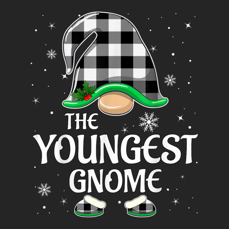 Youngest Gnome Buffalo Plaid Christmas Matching Family Group Unisex Hoodie | Artistshot