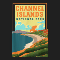 Channel Islands California Wpa National Parks Poster Retro T Shirt Ladies Polo Shirt | Artistshot