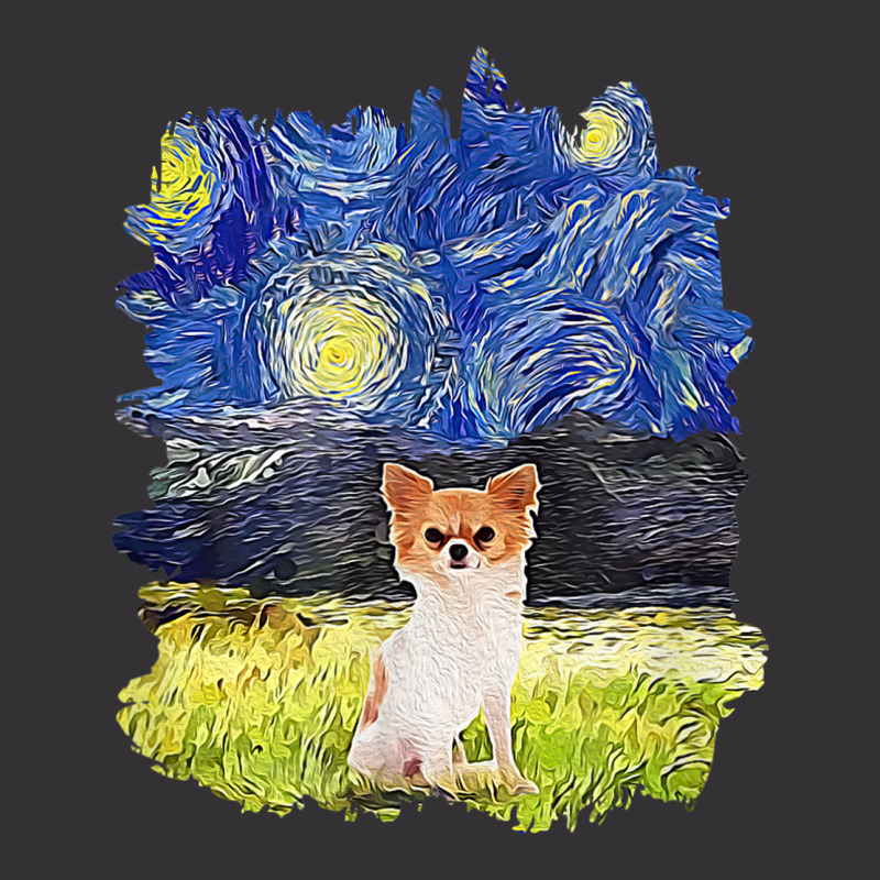 Starry Night Impressionist   Dog Art Chihuahua Vintage Short | Artistshot