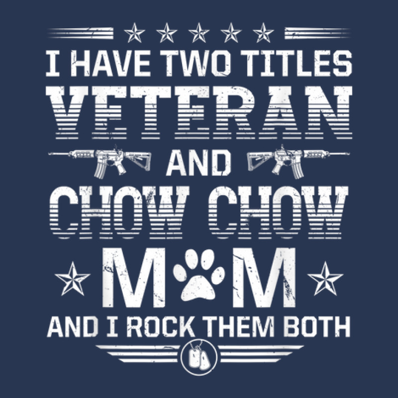 Veteran And Chow Chow Mom Funny Dog Lover Humor Pets Men Denim Jacket | Artistshot