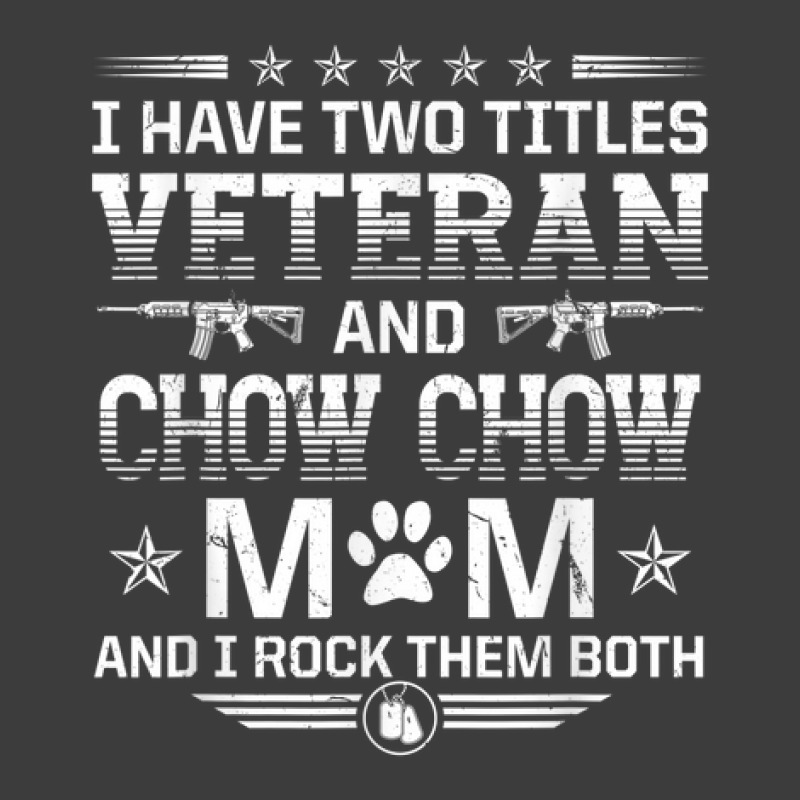 Veteran And Chow Chow Mom Funny Dog Lover Humor Pets Men's Polo Shirt | Artistshot