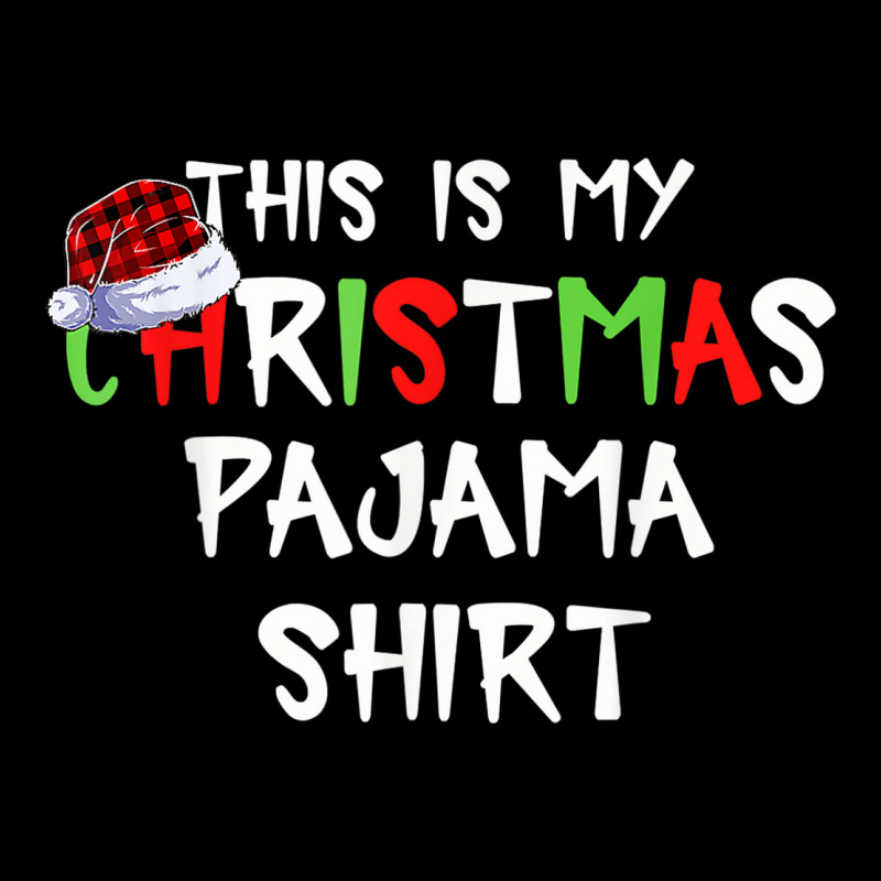 This Is My Christmas Pajama Funny Plaid Merry Christmas Xmas Pocket T-shirt | Artistshot