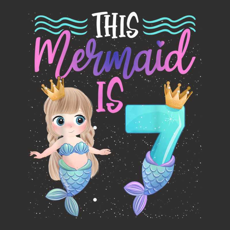 This Mermaid Is 7 Year Old 8th Birthday Girl Daughter Champion Hoodie | Artistshot