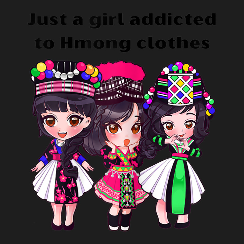  Just a girl addicted to Hmong clothes Long Sleeve T-Shirt :  Clothing, Shoes & Jewelry