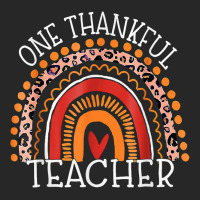 Teacher Thanksgiving Leopard Rainbow One Thankful Teacher Men's T-shirt Pajama Set | Artistshot