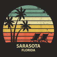 Vintage Florida Sarasota Beach T Shirt Cool Retro Tee Ladies Fitted T-shirt | Artistshot