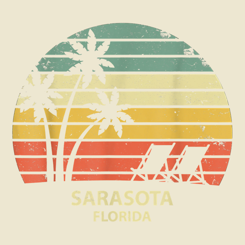 Vintage Florida Sarasota Beach T Shirt Cool Retro Tee Cropped Hoodie by cm-arts | Artistshot