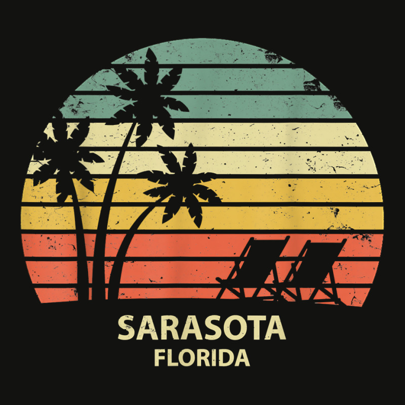 Vintage Florida Sarasota Beach T Shirt Cool Retro Tee Scorecard Crop Tee by cm-arts | Artistshot