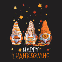 Three Gnomes Happy Thanksgiving Autumn Fall Pumpkin Spice T-shirt | Artistshot