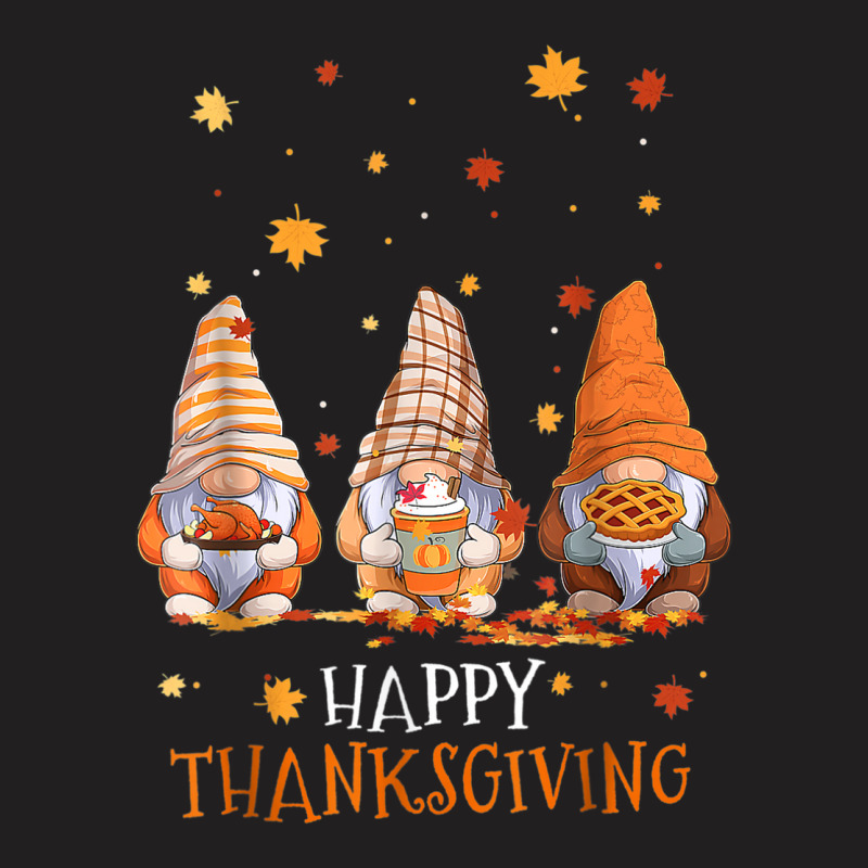 Three Gnomes Happy Thanksgiving Autumn Fall Pumpkin Spice T-shirt | Artistshot