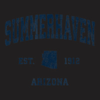 Summerhaven Arizona Az Vintage Athletic Navy Sports Design T-shirt | Artistshot