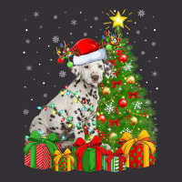 Xmas Holiday Lights Santa Dalmatian Dog Christmas Tree Vintage Hoodie And Short Set | Artistshot