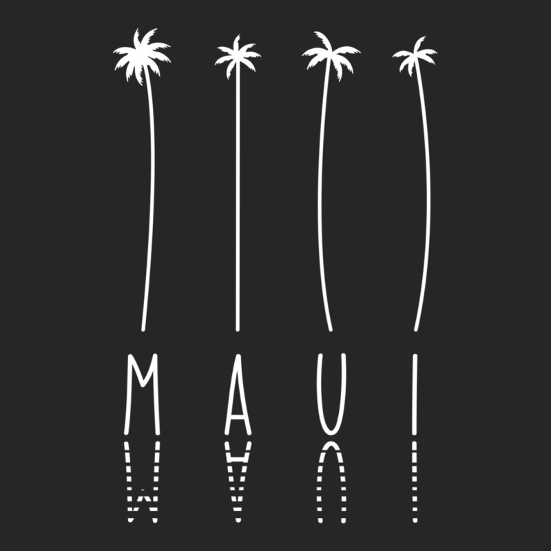 Palm Tree Vacation   Island Usa Maui Sweatshirt Ladies Fitted T-Shirt by cm-arts | Artistshot