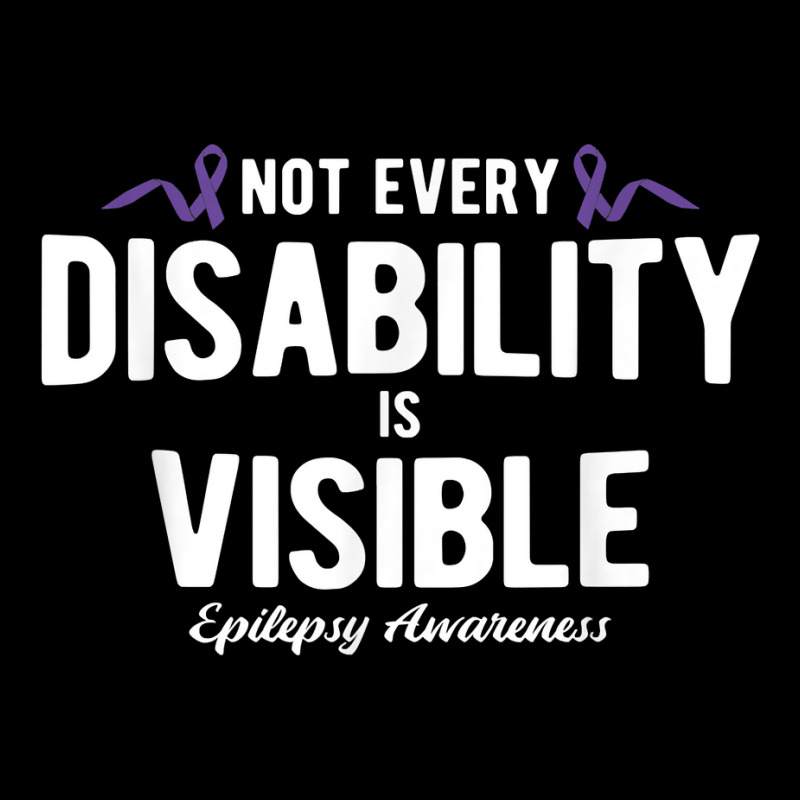 Not Every Disability Is Visible Epilepsy Awareness T Shirt Baby Beanies by cm-arts | Artistshot