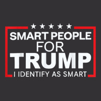 Smart People For Trump I Identify As Smart Vintage Hoodie And Short Set | Artistshot