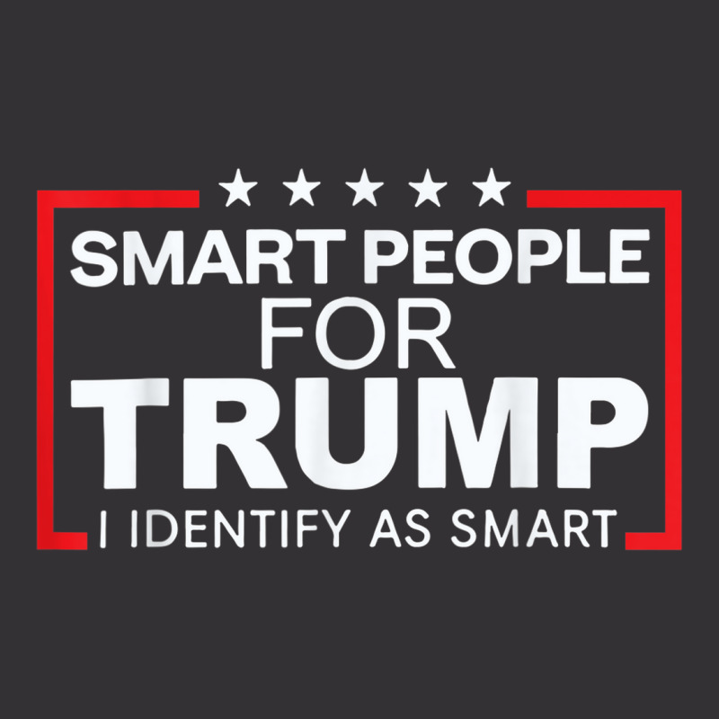 Smart People For Trump I Identify As Smart Vintage Hoodie And Short Set | Artistshot