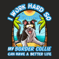 I Work Hard So My Border Collie Can Have A Better Life Dog Premium T S Ladies Fitted T-shirt | Artistshot