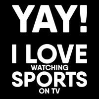 Yay! I Love Watching Sports On Tv Yay Couch Sofa Potato Gift Long Slee Baby Tee | Artistshot