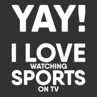 Yay! I Love Watching Sports On Tv Yay Couch Sofa Potato Gift Long Slee Baby Bodysuit | Artistshot