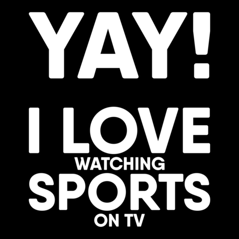 Yay! I Love Watching Sports On Tv Yay Couch Sofa Potato Gift Long Slee Baby Bibs | Artistshot