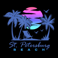 St. Petersburg Beach St Pete Florida Vacation Vintage Sunset Adjustable Cap | Artistshot