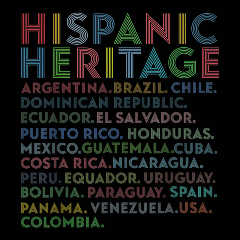 Latino Hispanic Heritage Latin Countries Month Retro Vintage T Shirt Toddler 3/4 Sleeve Tee by cm-arts | Artistshot