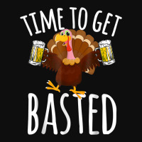 Time To Get Basted Funny Beer Thanksgiving Turkey Gift Crop Top | Artistshot