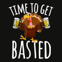 Time To Get Basted Funny Beer Thanksgiving Turkey Gift Scorecard Crop Tee | Artistshot