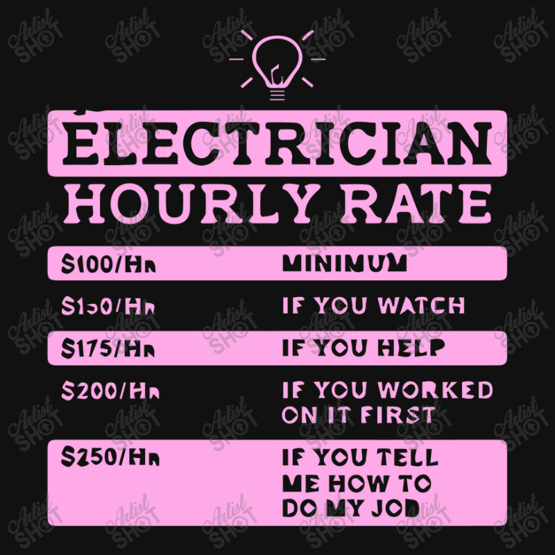 Electrician Hourly Rate List Full Set Car Mats By Liodraart Artistshot