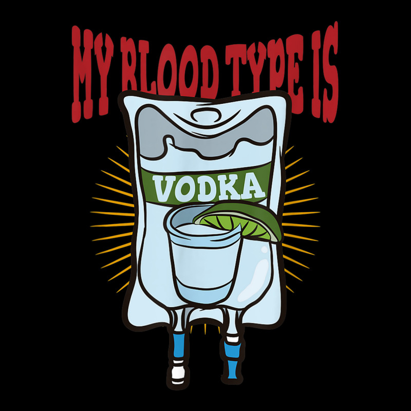 My Blood Type Is Vodka Cropped Hoodie by Swiss | Artistshot