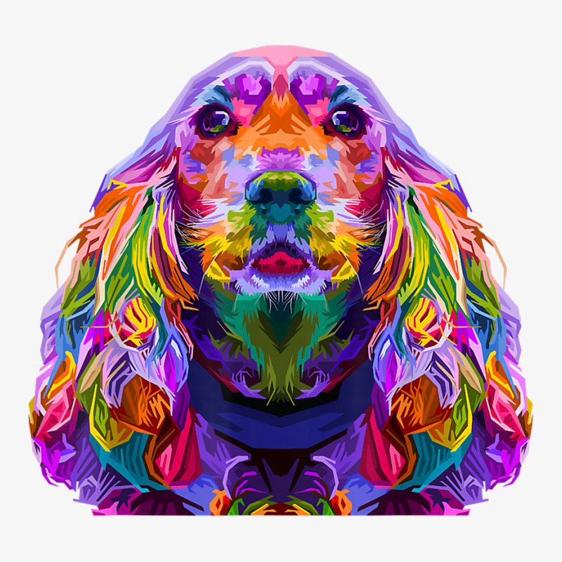 English Cocker Spaniel Pop Art Portrait Dog Owner T Shirt Ladies Fitted T-Shirt by cm-arts | Artistshot