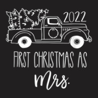 Couple Wife Husband Our First Christmas As Mr & Mrs 2022 T-shirt | Artistshot