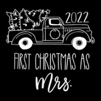 Couple Wife Husband Our First Christmas As Mr & Mrs 2022 V-neck Tee | Artistshot