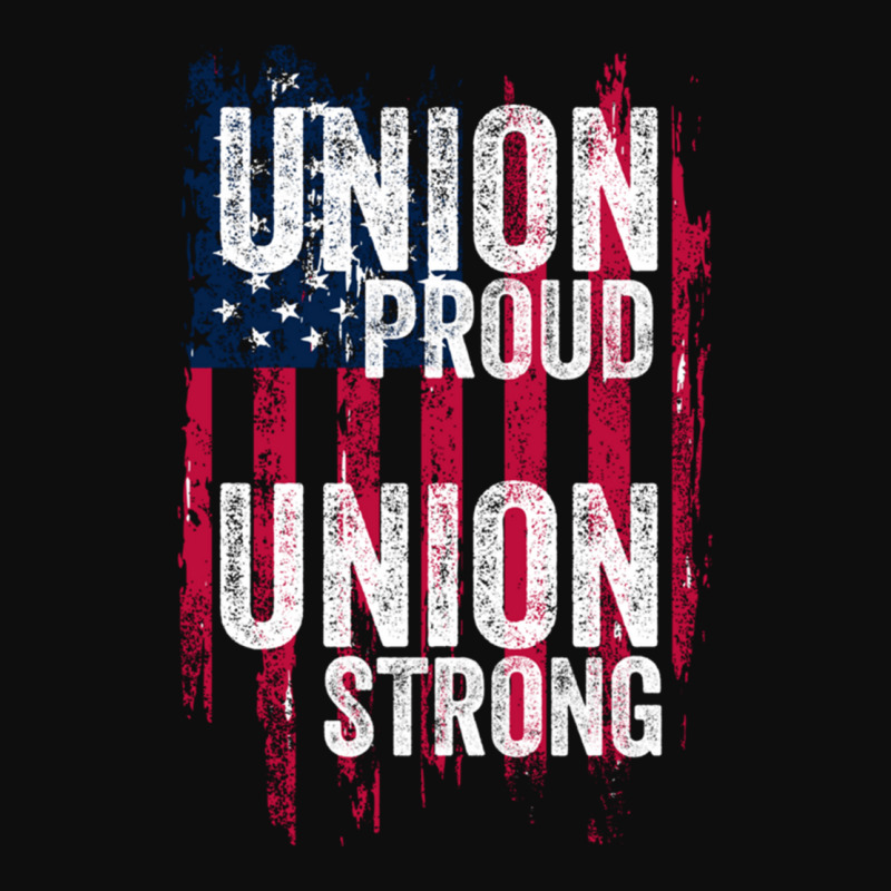 Union Proud Union Strong American Flag Iron Worker Hoodie Crop Top by cm-arts | Artistshot