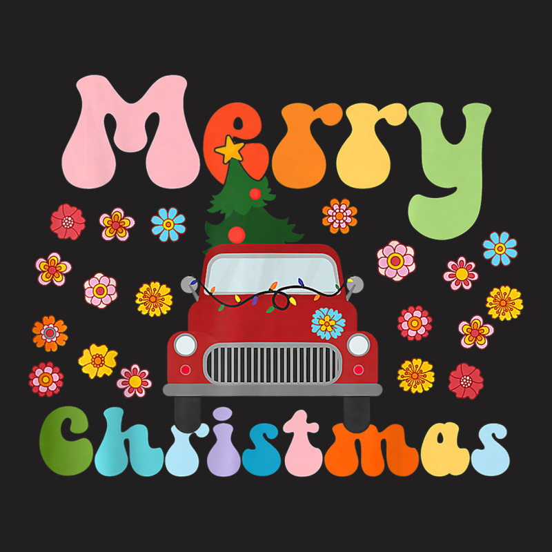 Vintage Xmas Truck With Merry Christmas Tree Men Women Kids T-shirt | Artistshot